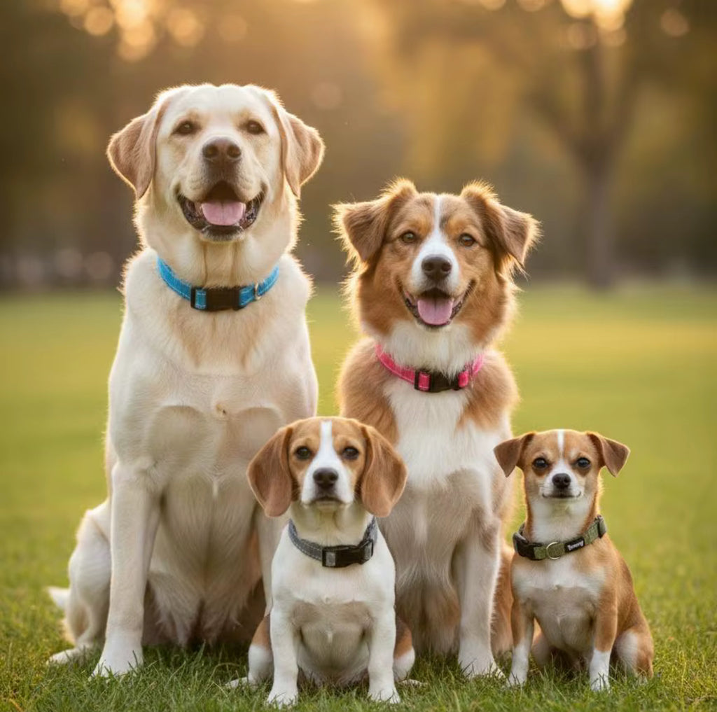 Slitstarkt & bekvämt hundhalsband – justerbart med snabbspänne