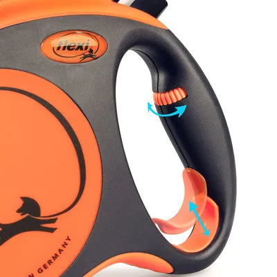 flexi Xtreme bandkoppel orange, 5 m