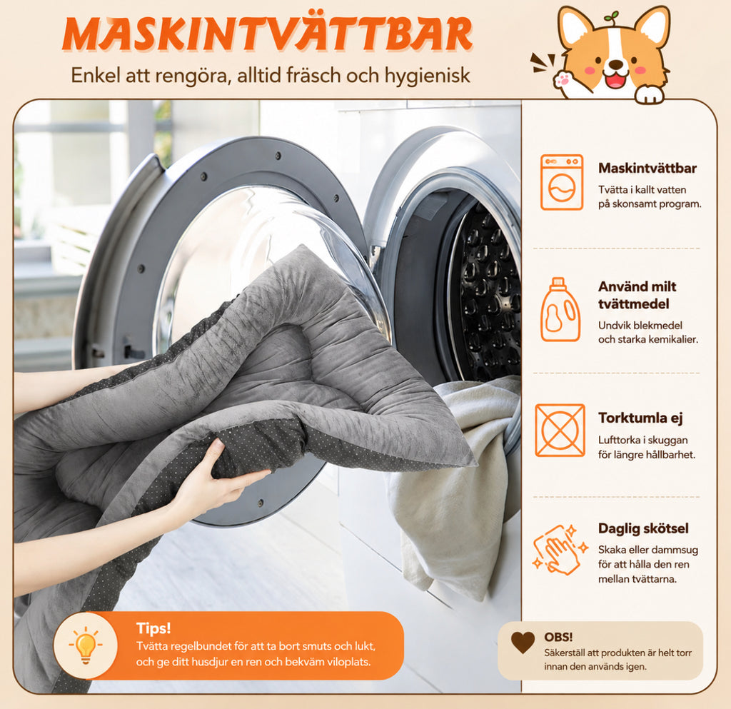 Mjuk och bekväm hundbädd för skön vila