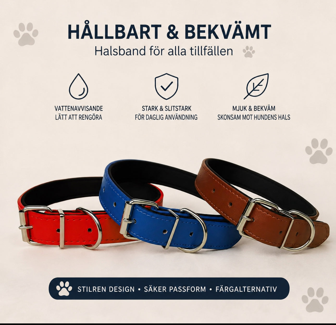 Hundhalsband – stilrent, bekvämt och slitstarkt