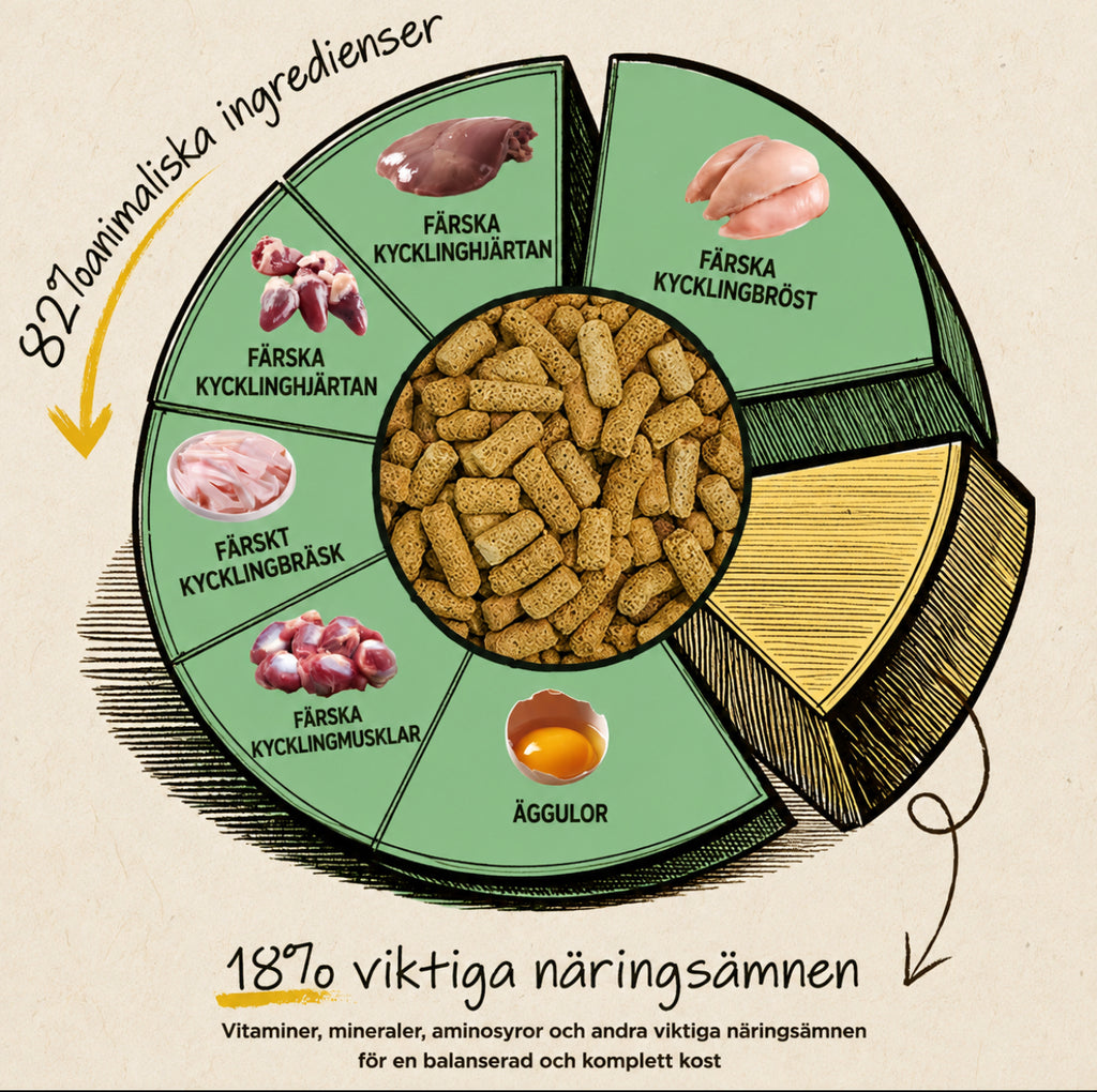 WILD-PURE frystorkat kattfoder med kyckling & fisk